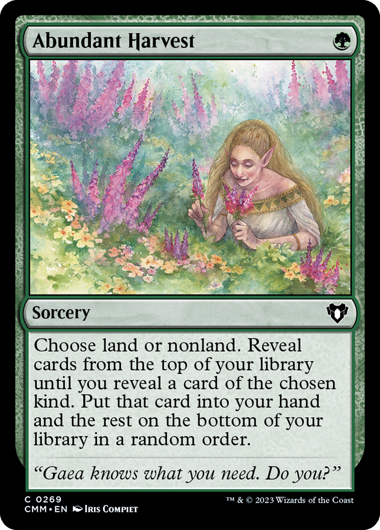 Abundant Harvest (CMM-269) [Commander Masters] Foil