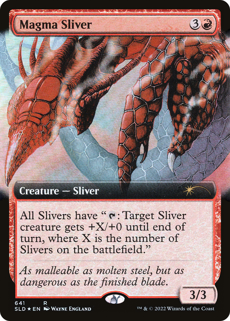 Magma Sliver (SLD-641) [Secret Lair Drop]: (Extended Art) Foil