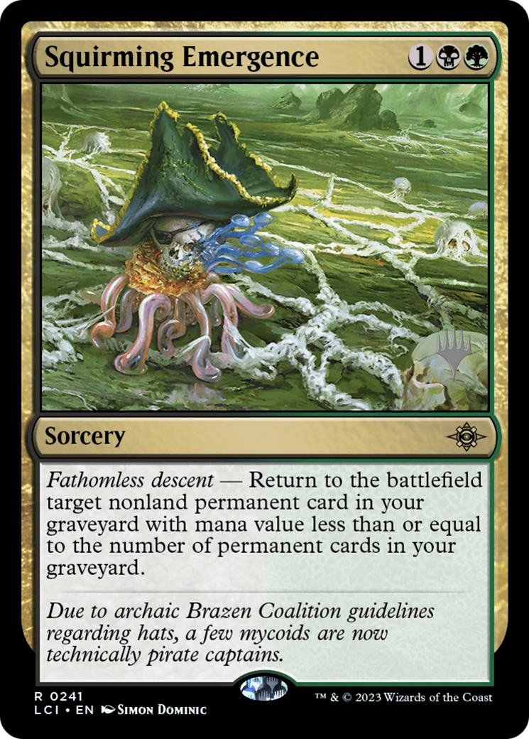 Squirming Emergence (PPLCI-241P) [The Lost Caverns of Ixalan Promos]