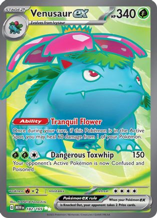 Venusaur ex - 182/165 182 - [SV Scarlet & Violet 151] Holofoil