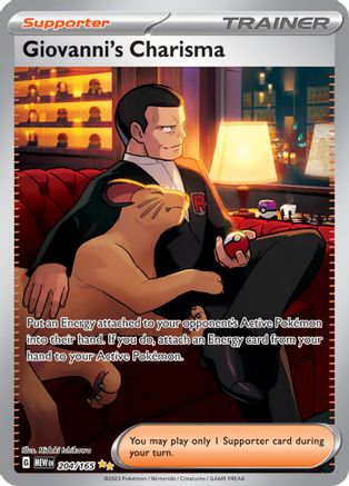 Giovanni's Charisma - 204/165 204 - [SV Scarlet & Violet 151] Holofoil