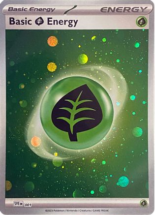 Basic Grass Energy (Cosmos Holo) 1 - [SVE Scarlet & Violet Energies] Holofoil
