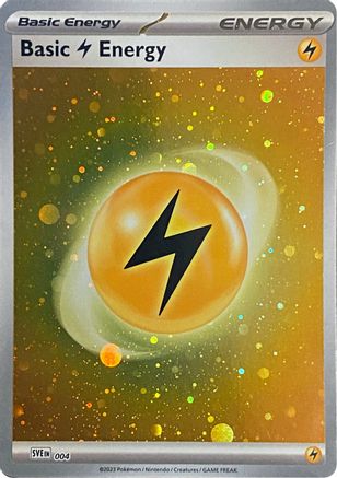 Basic Lightning Energy (Cosmos Holo) 4 - [SVE Scarlet & Violet Energies] Holofoil