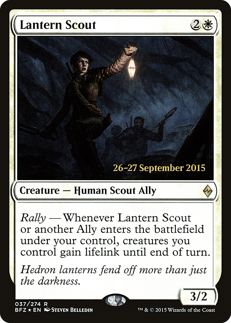 Lantern Scout (PRE-37S) [Battle for Zendikar Promos] Foil