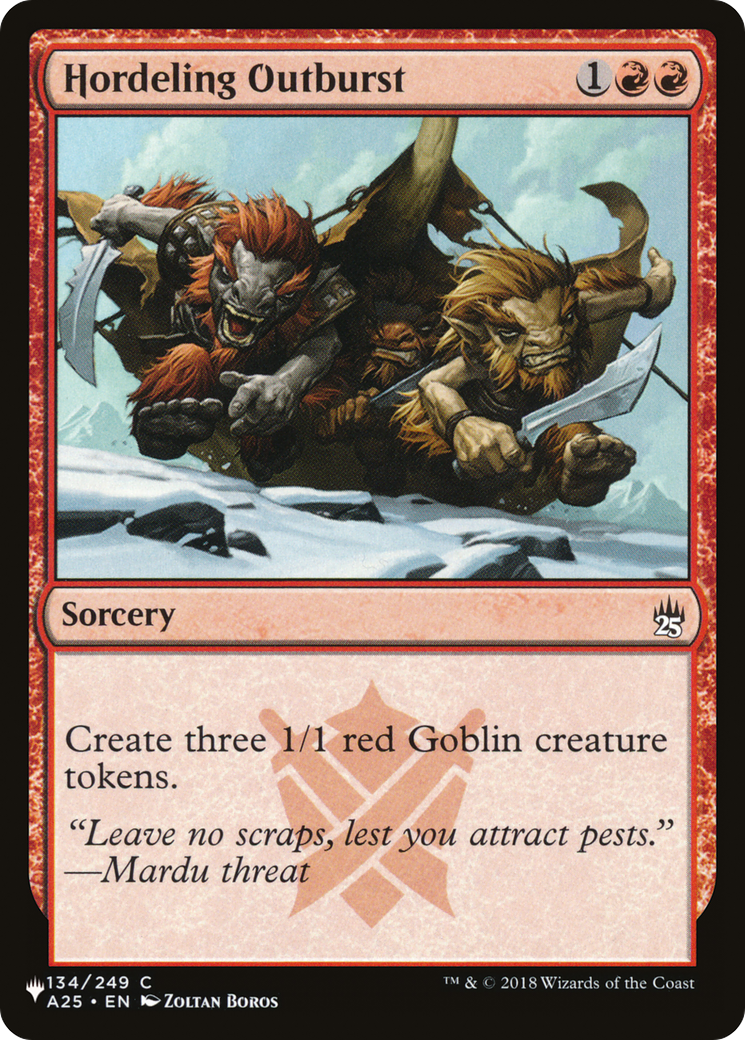 Hordeling Outburst (LIST-A25-134) [The List]