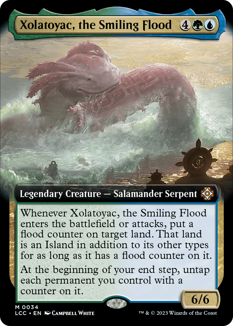 Xolatoyac, the Smiling Flood (LCC-034) [The Lost Caverns of Ixalan Commander]: (Extended Art) Foil