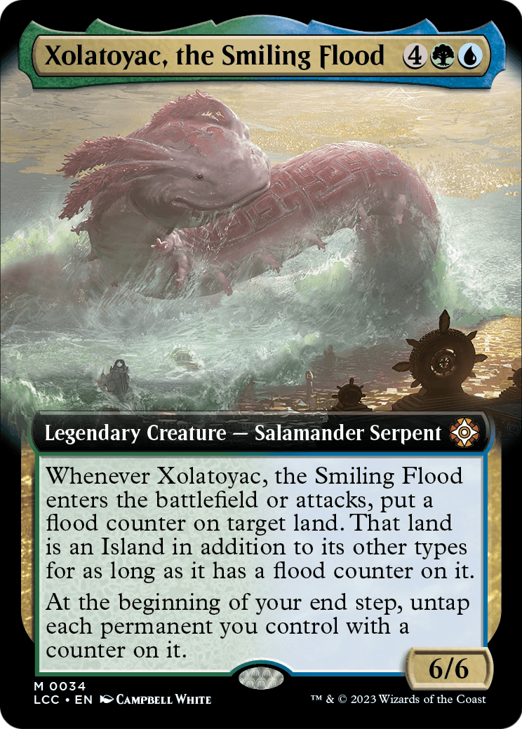 Xolatoyac, the Smiling Flood (Extended Art) (LCC-034) [The Lost Caverns of Ixalan Commander]
