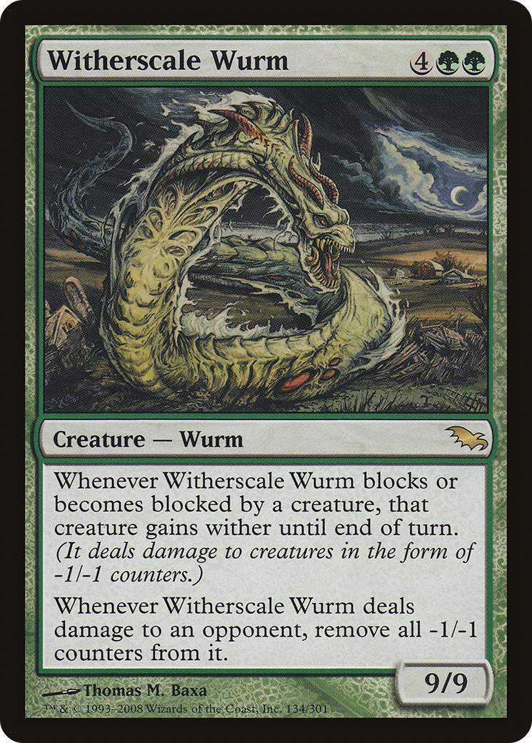 Witherscale Wurm (SHM-134) [Shadowmoor]