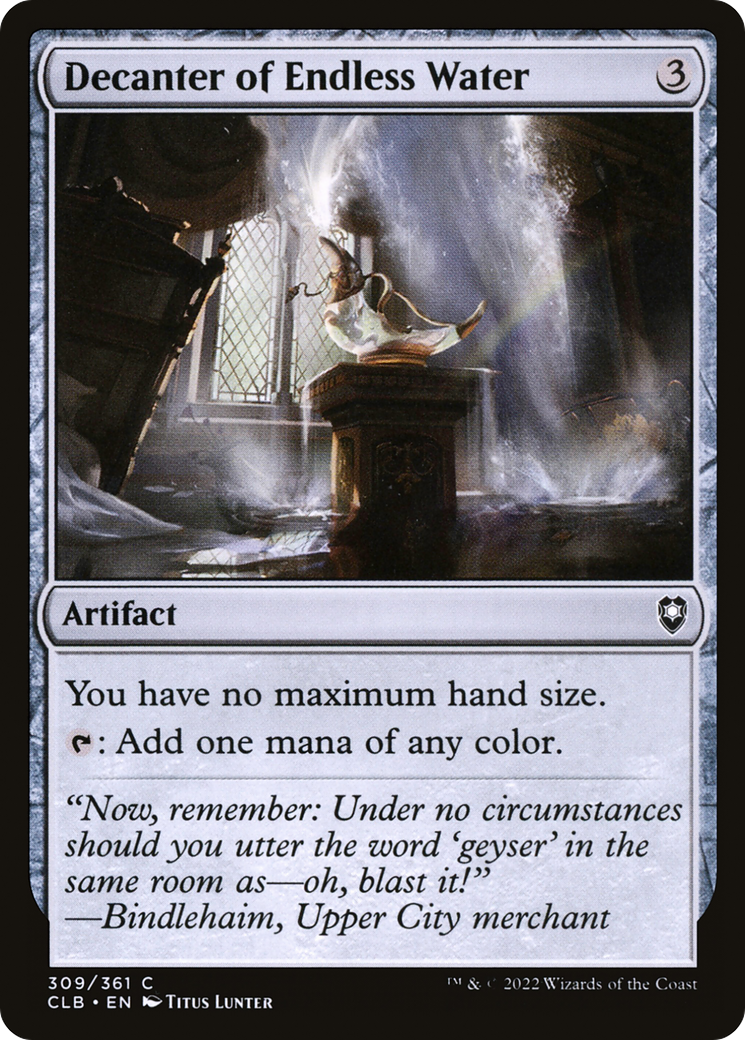 Decanter of Endless Water (CLB-309) [Commander Legends: Battle for Baldur's Gate]