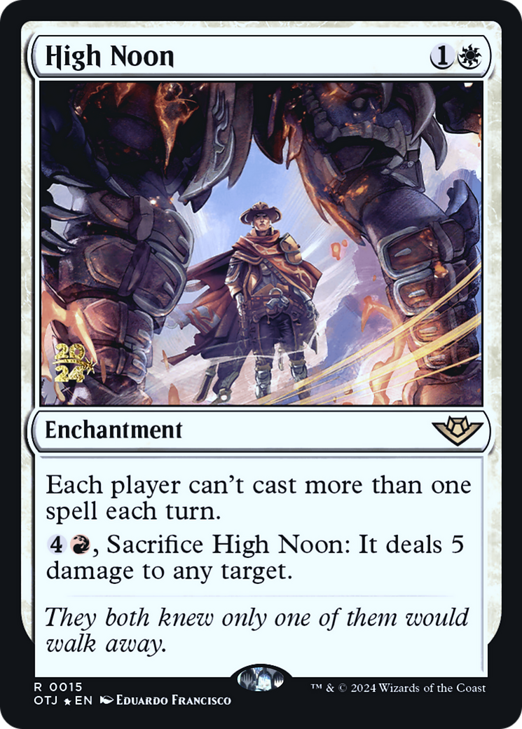 High Noon (PRE-15S) [Outlaws of Thunder Junction Promos] Foil
