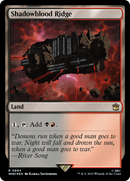 Shadowblood Ridge (WHO-894) [Doctor Who] Foil