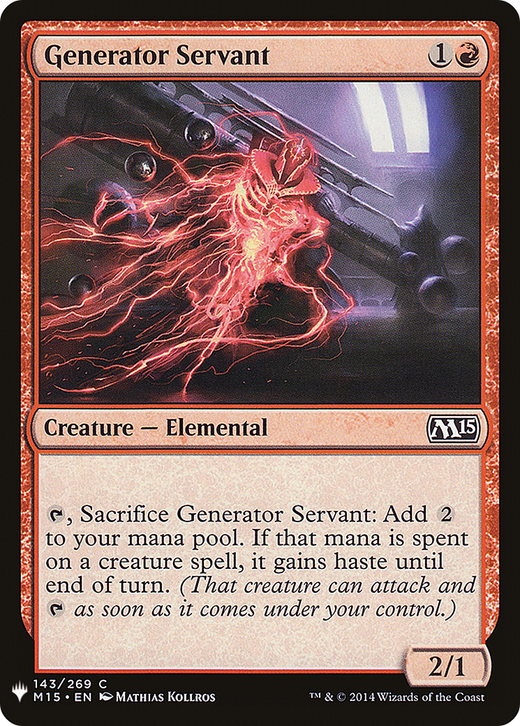 Generator Servant (LIST-M15-143) [The List]