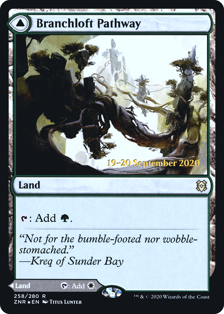 Branchloft Pathway // Boulderloft Pathway (PRE-258S) [Zendikar Rising Promos] Foil