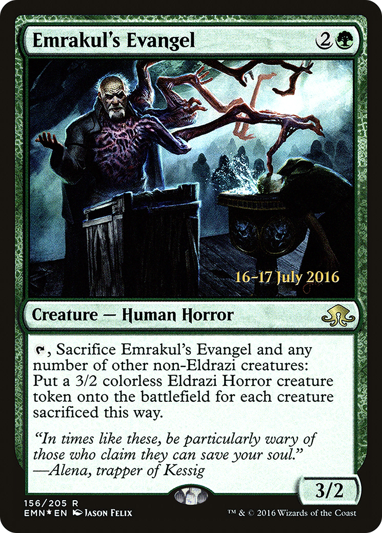 Emrakul's Evangel (PRE-156S) [Eldritch Moon Promos] Foil