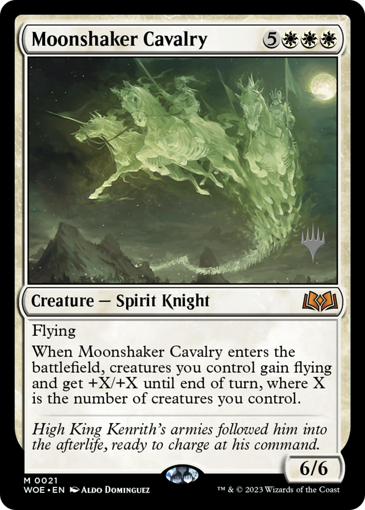 Moonshaker Cavalry (PPWOE-21P) [Wilds of Eldraine Promos]