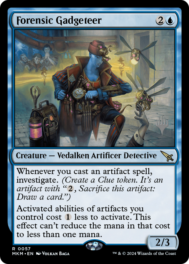 Forensic Gadgeteer (PPMKM-57P) [Murders at Karlov Manor Promos] Foil