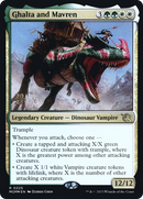 Ghalta and Mavren (PRE-225S) [March of the Machine Promos] Foil