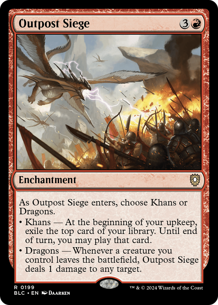 Outpost Siege (BLC-199) [Bloomburrow Commander]
