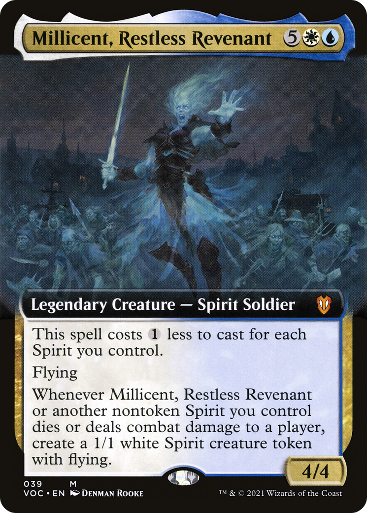 Millicent, Restless Revenant (VOC-039) [Crimson Vow Commander]: (Extended Art)