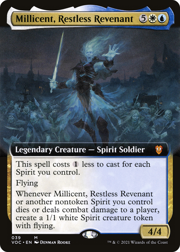 Millicent, Restless Revenant (Extended Art) (VOC-039) [Crimson Vow Commander]