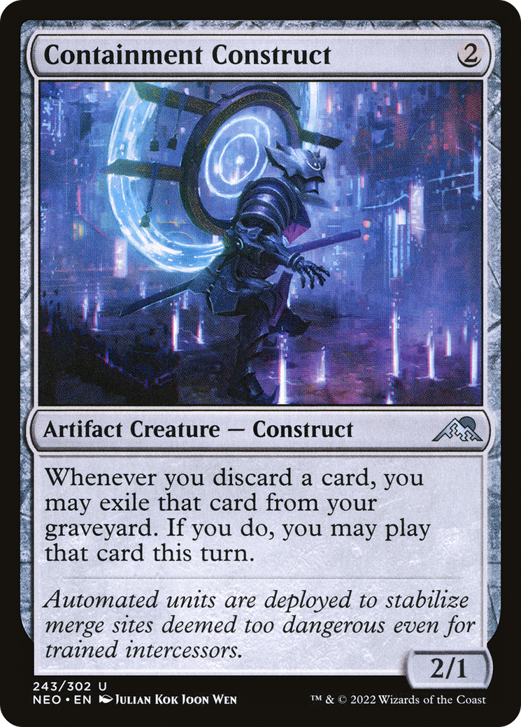 Containment Construct (NEO-243) [Kamigawa: Neon Dynasty] Foil