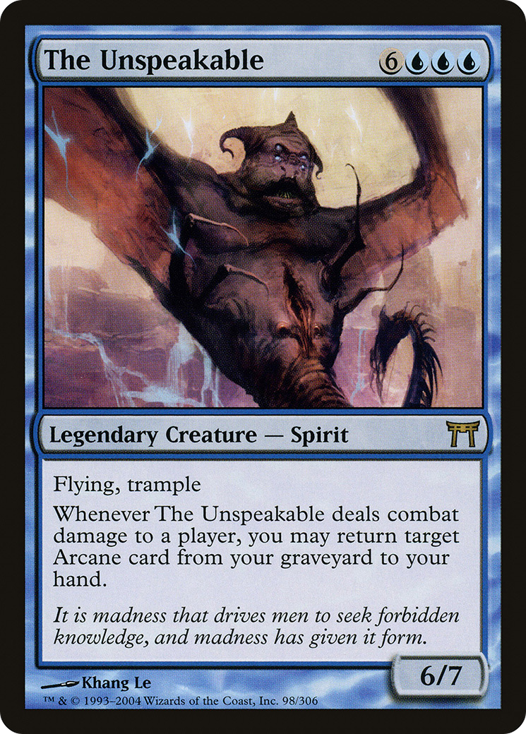 The Unspeakable (CHK-098) [Champions of Kamigawa]
