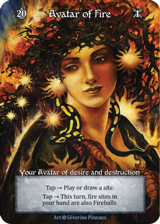 Avatar of Fire (Foil)  - Alpha Foil
