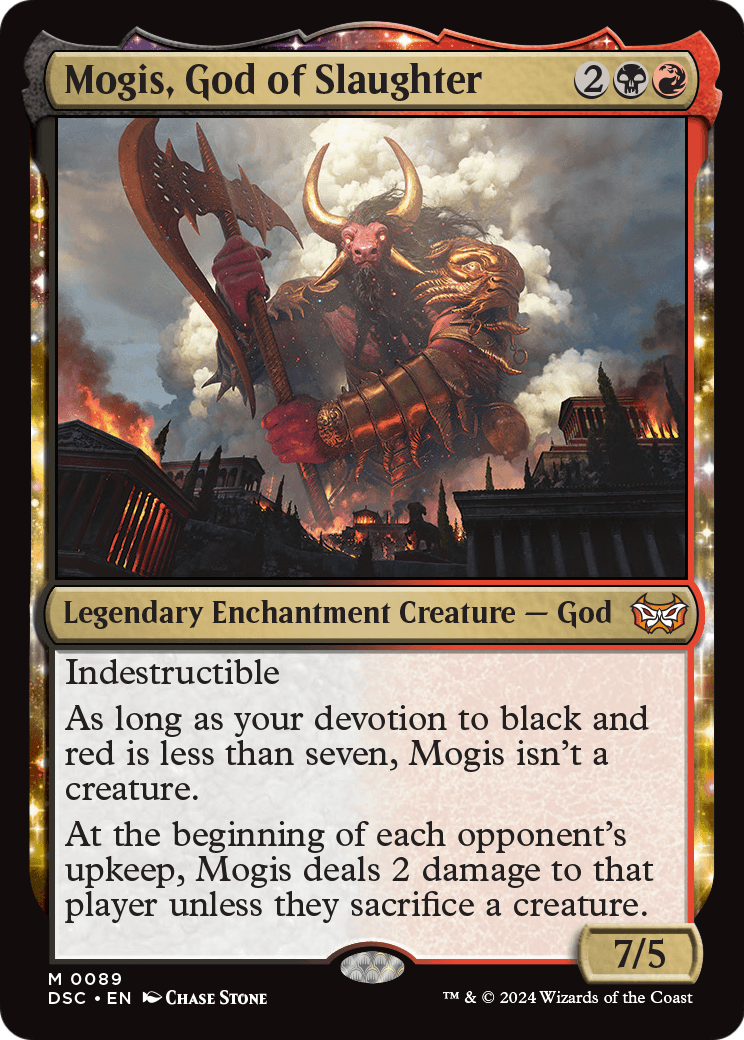 Mogis, God of Slaughter (DSC-089) [Duskmourn: House of Horror Commander]