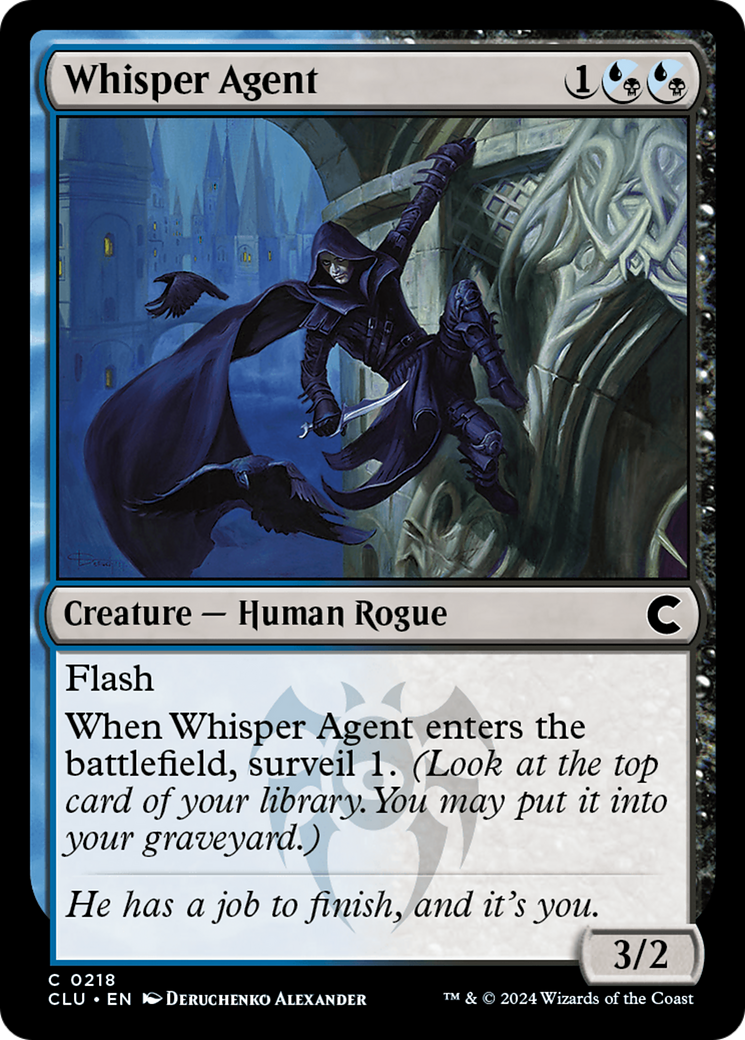 Whisper Agent (CLU-218) [Ravnica: Clue Edition]