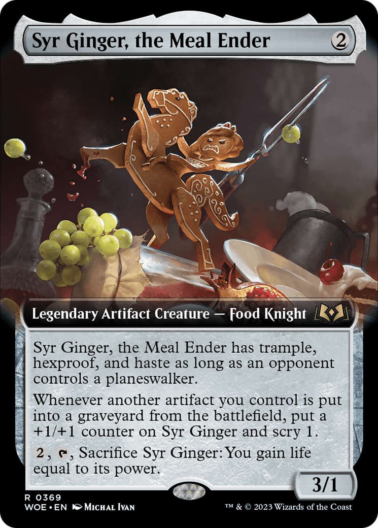 Syr Ginger, the Meal Ender (WOE-369) [Wilds of Eldraine]: (Extended Art)