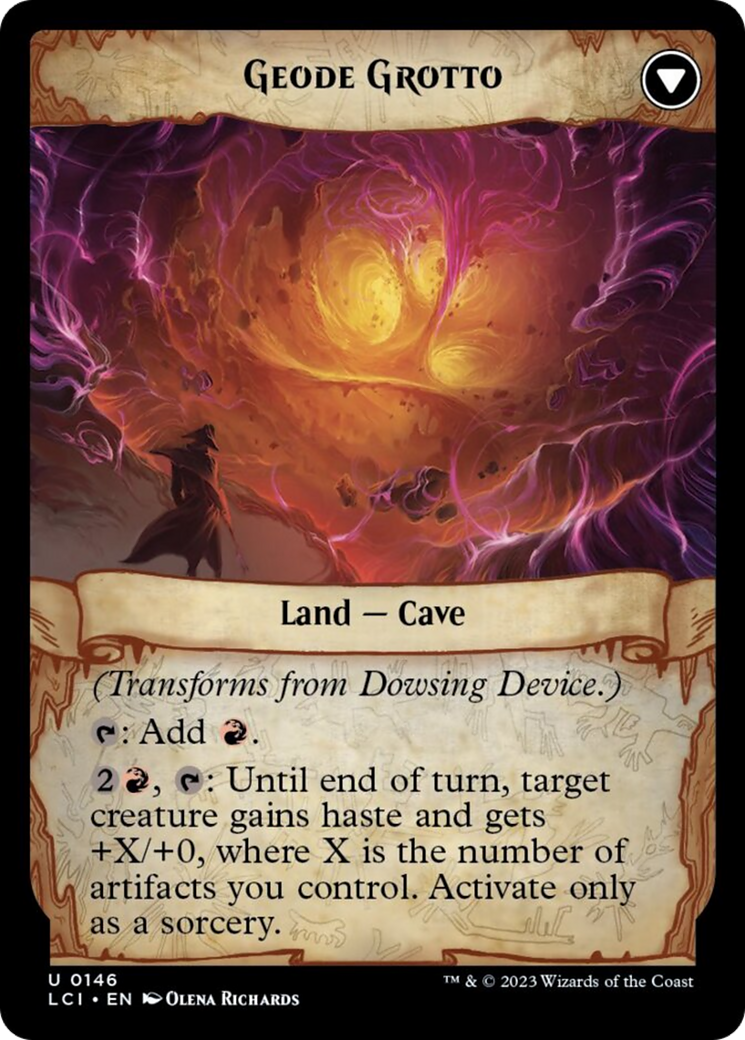 Dowsing Device // Geode Grotto (LCI-146) [The Lost Caverns of Ixalan] Foil