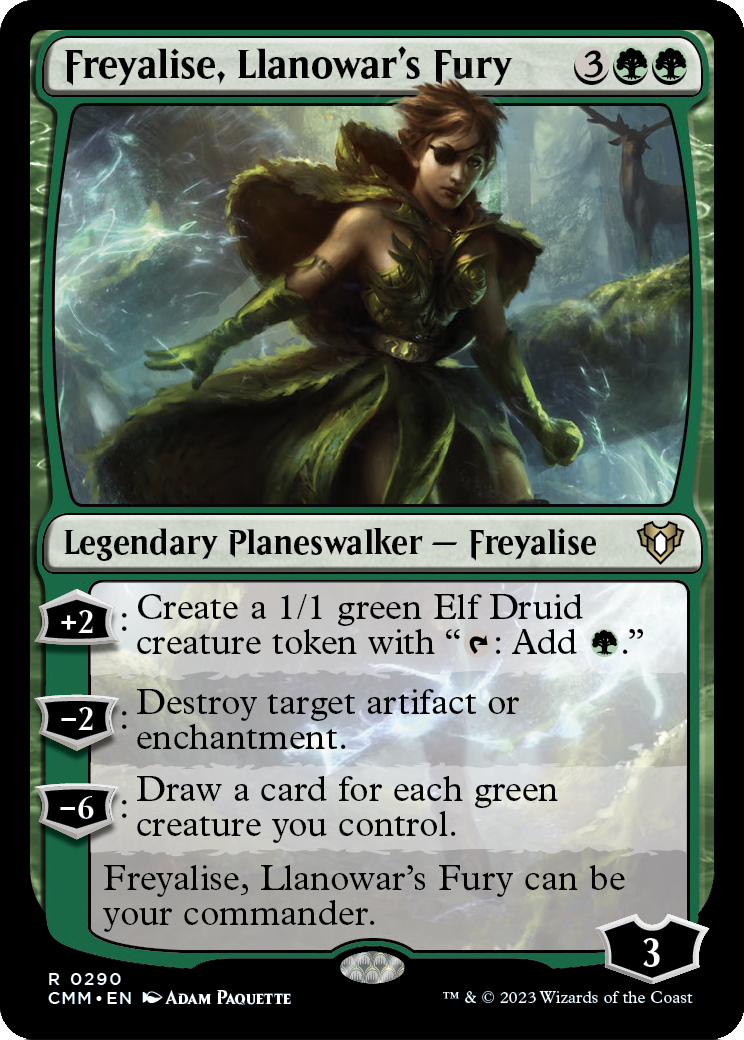 Freyalise, Llanowar's Fury (CMM-290) [Commander Masters]