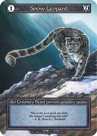 Snow Leopard (Foil)  - Beta Foil
