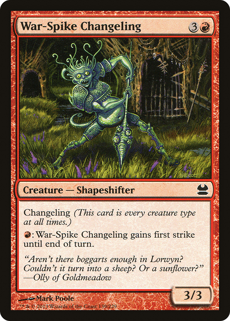 War-Spike Changeling (MMA-139) [Modern Masters] Foil