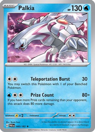 Palkia 40 - [SV04 Paradox Rift] Holofoil