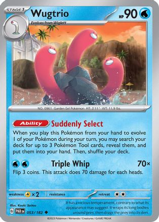 Wugtrio 53 - [SV04 Paradox Rift] Reverse Holofoil
