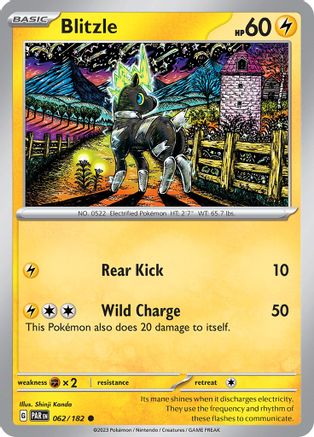 Blitzle - 062/182 62 - [SV04 Paradox Rift] Reverse Holofoil