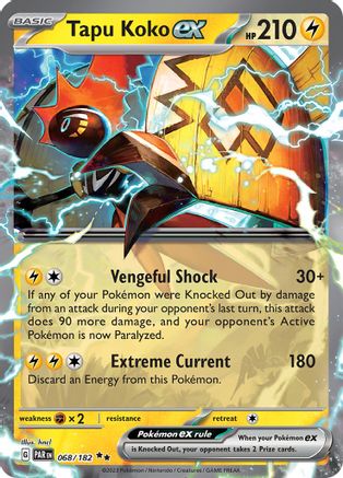 Tapu Koko ex - 068/182 68 - [SV04 Paradox Rift] Holofoil