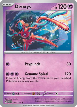 Deoxys (074/182) [Scarlet & Violet: Paradox Rift] Reverse Holofoil