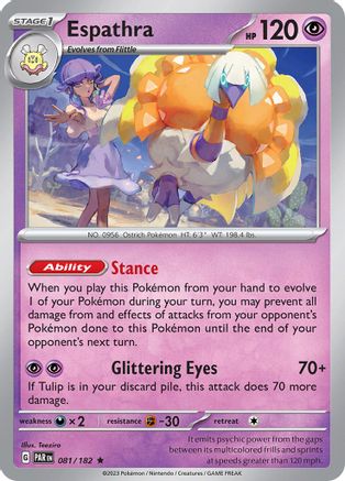 Espathra - 081/182 81 - [SV04 Paradox Rift] Reverse Holofoil