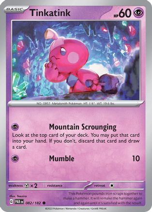 Tinkatink - 082/182 82 - [SV04 Paradox Rift] Reverse Holofoil