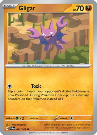 Gligar 91 - [SV04 Paradox Rift] Reverse Holofoil