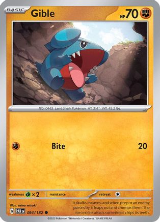 Gible 94 - [SV04 Paradox Rift] Reverse Holofoil