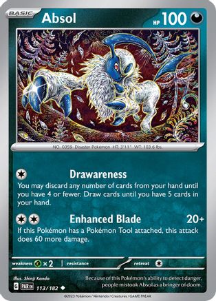 Absol 113 - [SV04 Paradox Rift] Reverse Holofoil