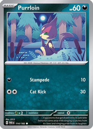 Purrloin 114 - [SV04 Paradox Rift] Reverse Holofoil