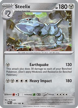 Steelix - 125/182 125 - [SV04 Paradox Rift] Reverse Holofoil