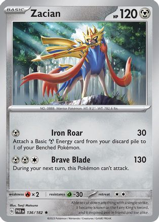 Zacian 136 - [SV04 Paradox Rift] Reverse Holofoil