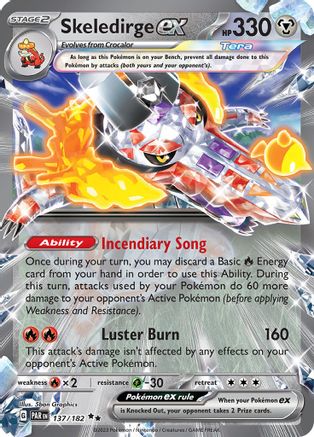 Skeledirge ex 137 - [SV04 Paradox Rift] Holofoil