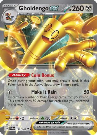 Gholdengo ex - 139/182 139 - [SV04 Paradox Rift] Holofoil