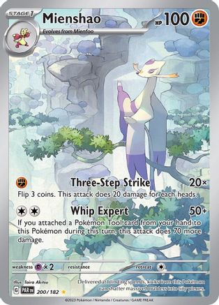 Mienshao - 200/182 200 - [SV04 Paradox Rift] Holofoil